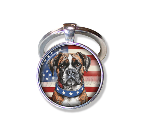 Patriotic Boxer Dog