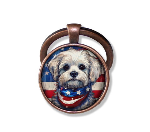 Patriotic Maltese Puppy Dog
