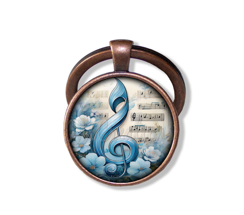 Baby Blue G Clef Music Note