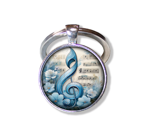 Baby Blue G Clef Music Note