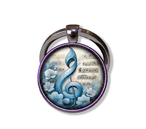 Baby Blue G Clef Music Note