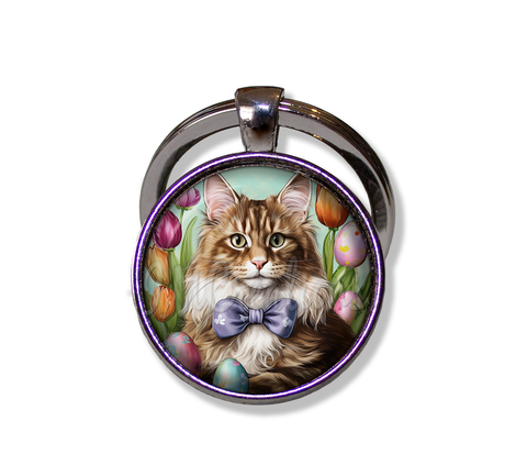 Easter Cute Maine Coon Cat