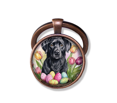 Easter Adorable Black Lab Dog