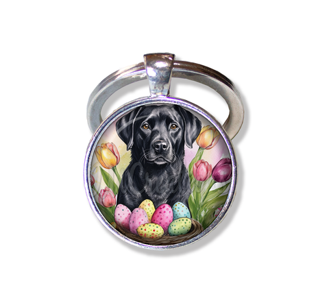 Easter Adorable Black Lab Dog