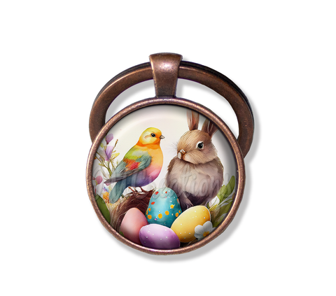 Easter Watercolor Style Rabbit Bird
