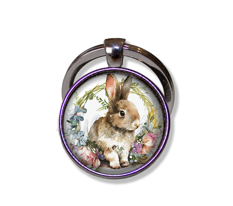 Shabby Chic Easter Rabbit and Wreath