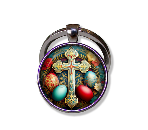 Beautiful Orthodox Cross and Eggs