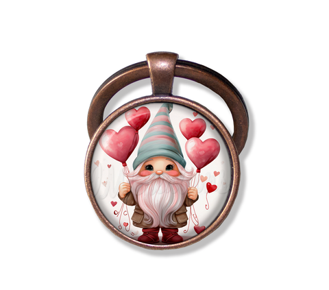 Gnome with Heart Balloons