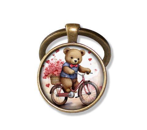 Teddy Bear Heart Basket