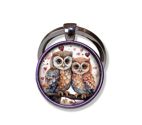 Cute Loving Tree Owls