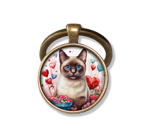 Cute Valentine Siamese Cat