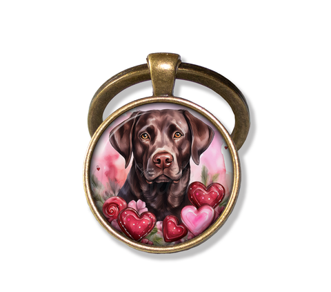 Sweet Valentine Chocolate Lab