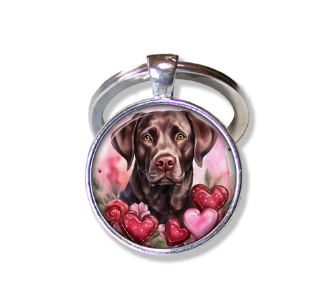 Sweet Valentine Chocolate Lab