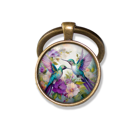 Couple of Hummingbirds [Purple Blues]