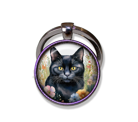 Shabby Chic Black Cat
