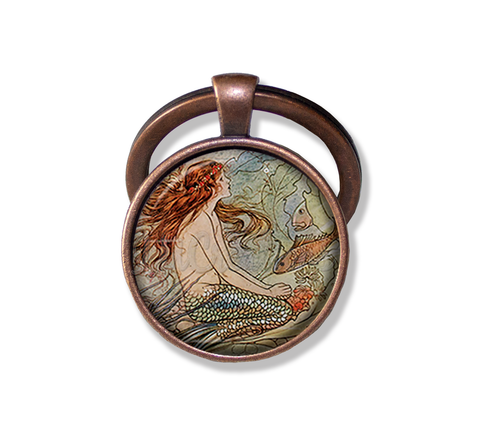 Vintage Art Mystical Mermaid