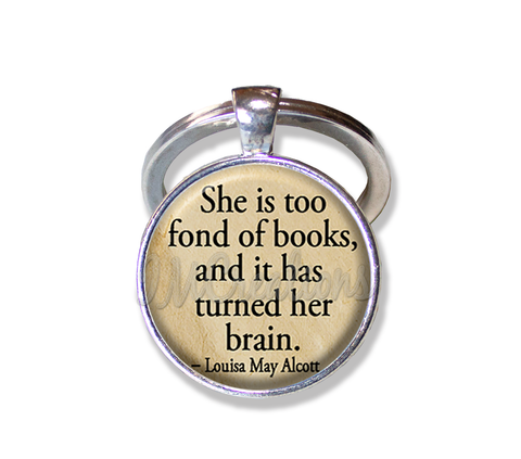 Alcott Books Quote "...too fond of books..."