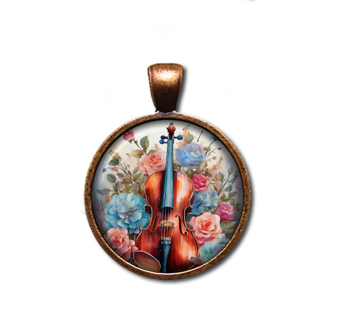 Colorful Shabby Chic Cello
