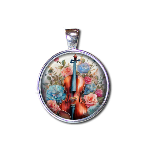 Colorful Shabby Chic Cello