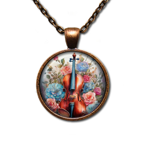 Colorful Shabby Chic Cello