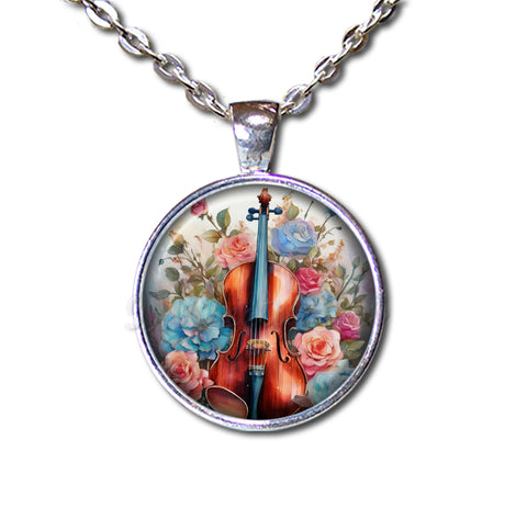 Colorful Shabby Chic Cello