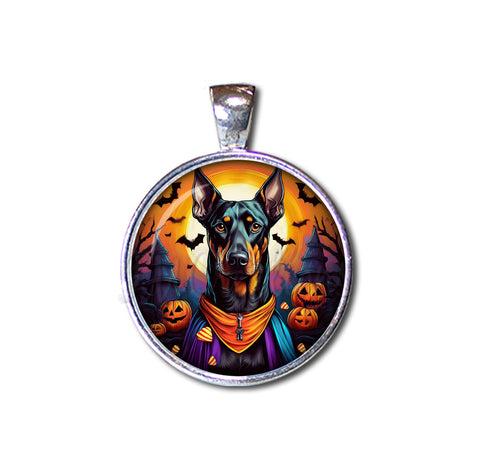 Halloween Doberman in Costume