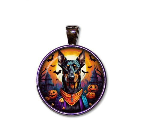 Halloween Doberman in Costume