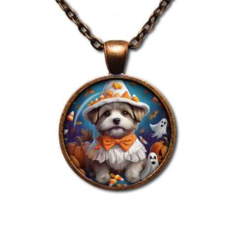 Halloween Cute Terrier Pup in Costume