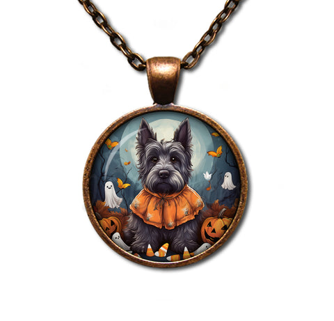 Halloween Scottish Terrier in Costume