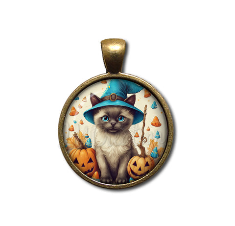 Halloween Siamese Kitten in Costume