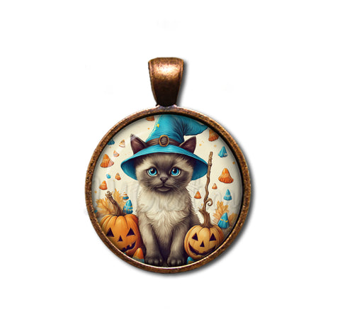 Halloween Siamese Kitten in Costume