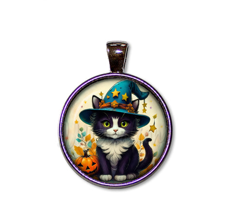 Halloween Tuxedo Kitten in Costume