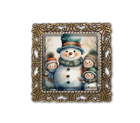 Holiday Snowman Family