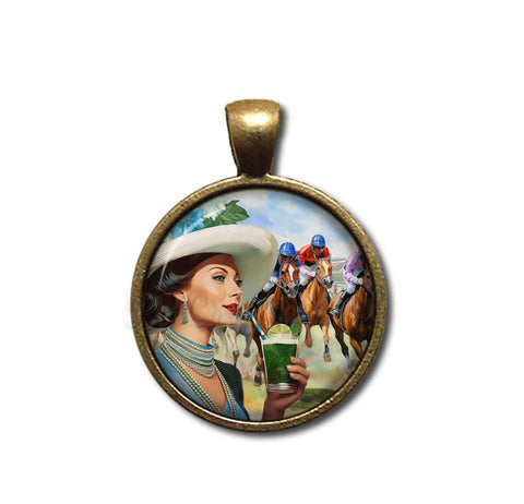 Vintage Style Horse Racing Mint Drink