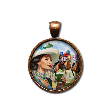 Vintage Style Horse Racing Mint Drink