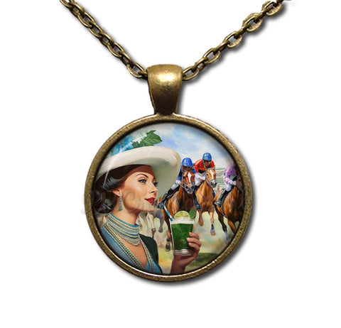 Vintage Style Horse Racing Mint Drink