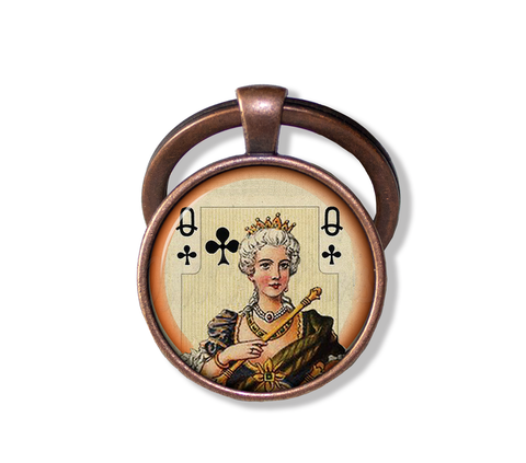 Queen of Clubs Victorian Playing Cards