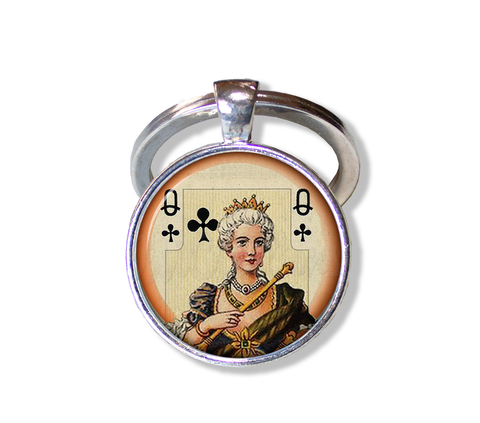 Queen of Clubs Victorian Playing Cards