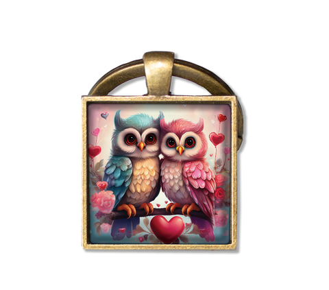 Beautiful Couple of Tree Owl Love