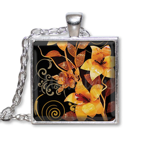 Lovely Amber Floral Design