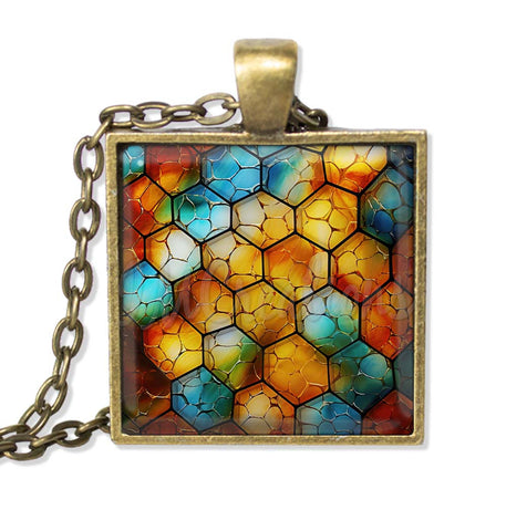 Honeycomb Bee Hive Colorful Pattern