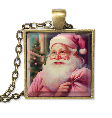 Pink Suited Santa Claus