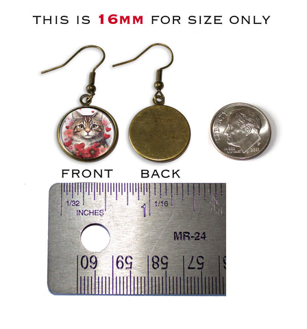 Sweet Valentine's Day Tabby Cat