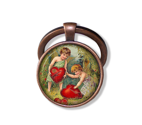 Vintage Cupids Mending Hearts