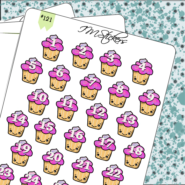 Date Covers Cute Kawaii Cupcakes