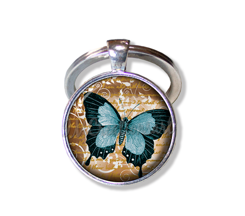 Butterfly Teal Brown