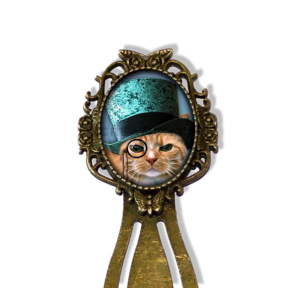 Teal Top Hat Tabby Cat