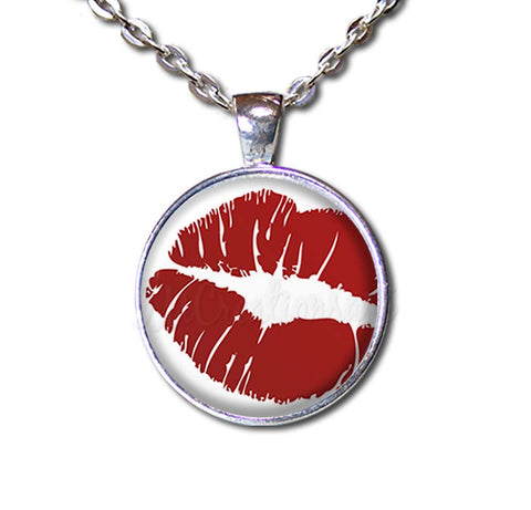 Hot Red Lips Valentine Kisses