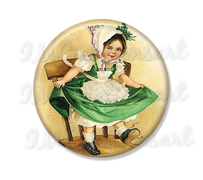 St. Patrick's Day Victorian Irish Jig Girl
