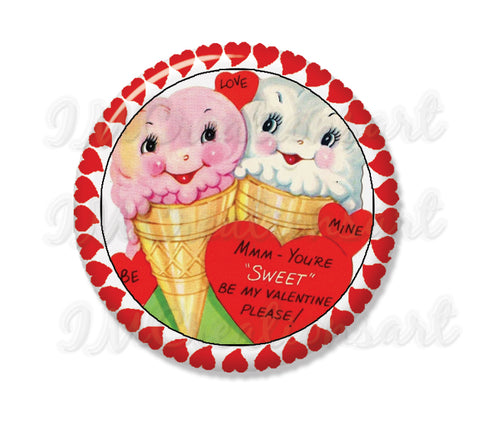 Retro Valentine Ice Cream